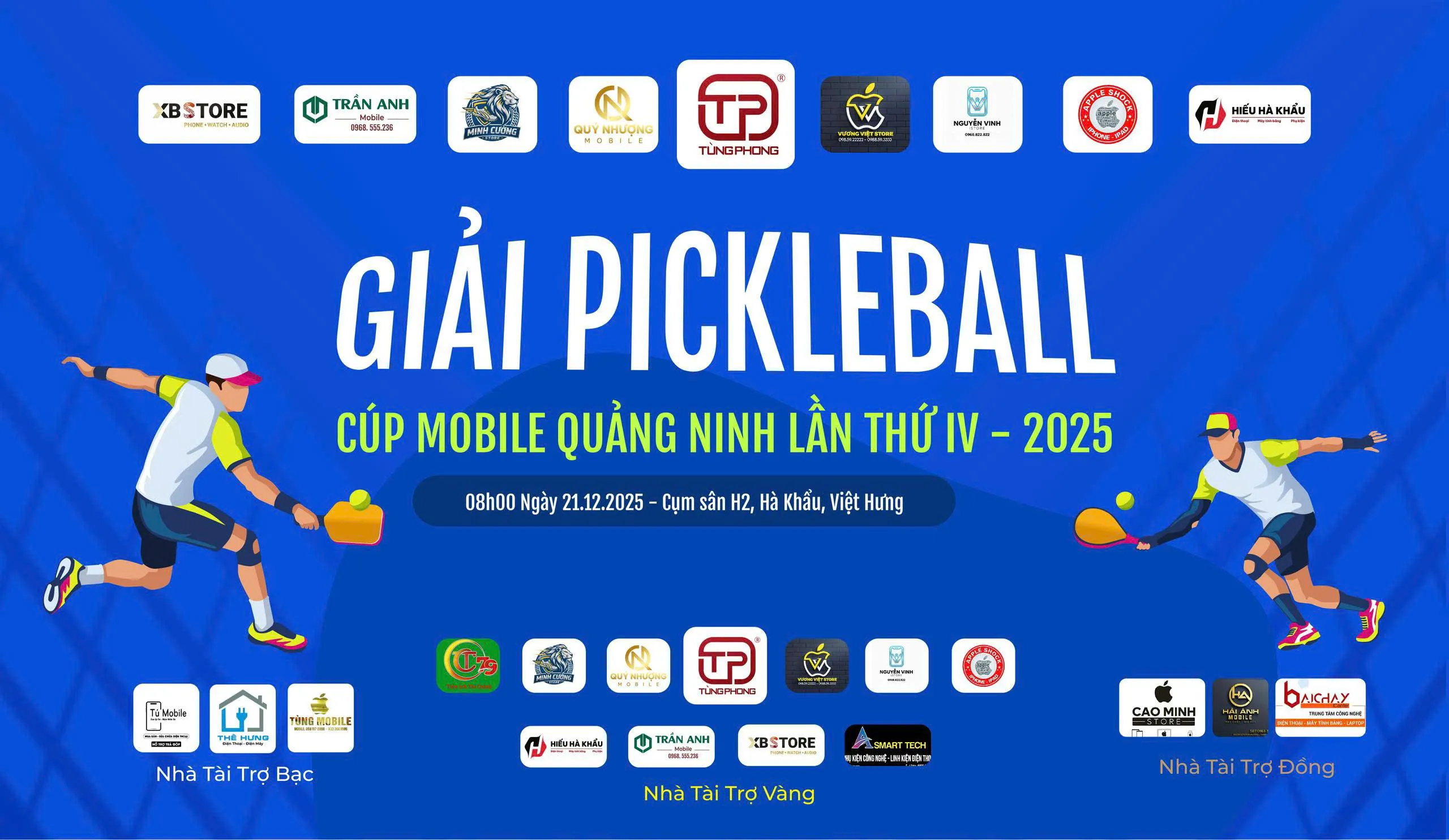 Sôi động giải PICKLEBALL tranh cúp Mobile Quảng Ninh 2025
