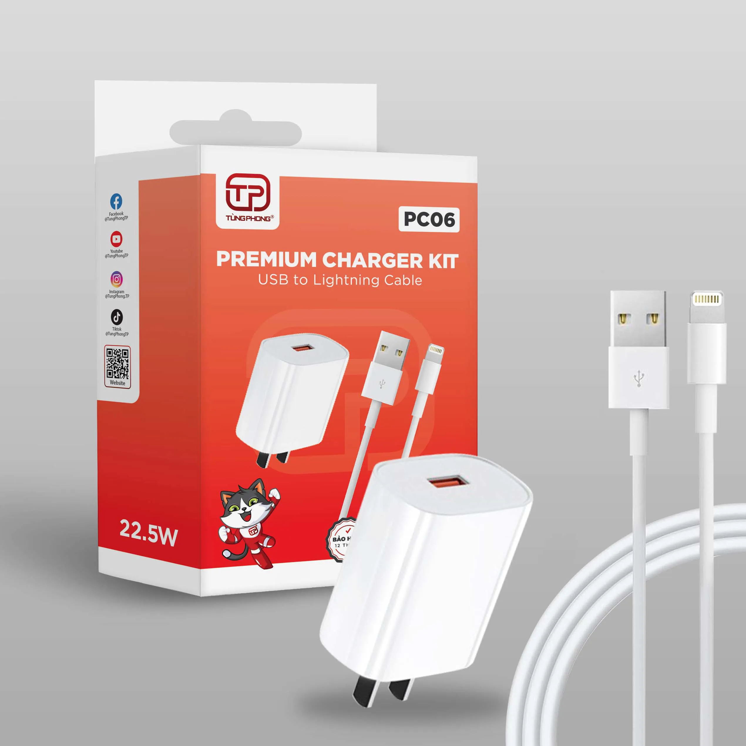 Bộ Sạc Nhanh PC06 - Sạc Nhanh An Toàn Tùng Phong TP