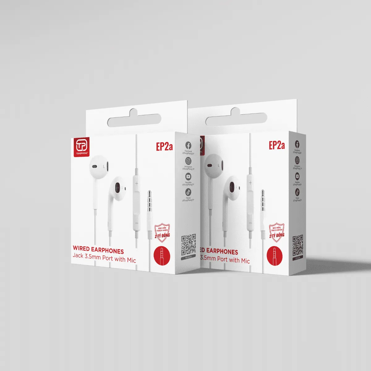 TAI NGHE EP2A. CỔNG 3.5MM. HỖ TRỢ MICRO ĐÀM THOẠI