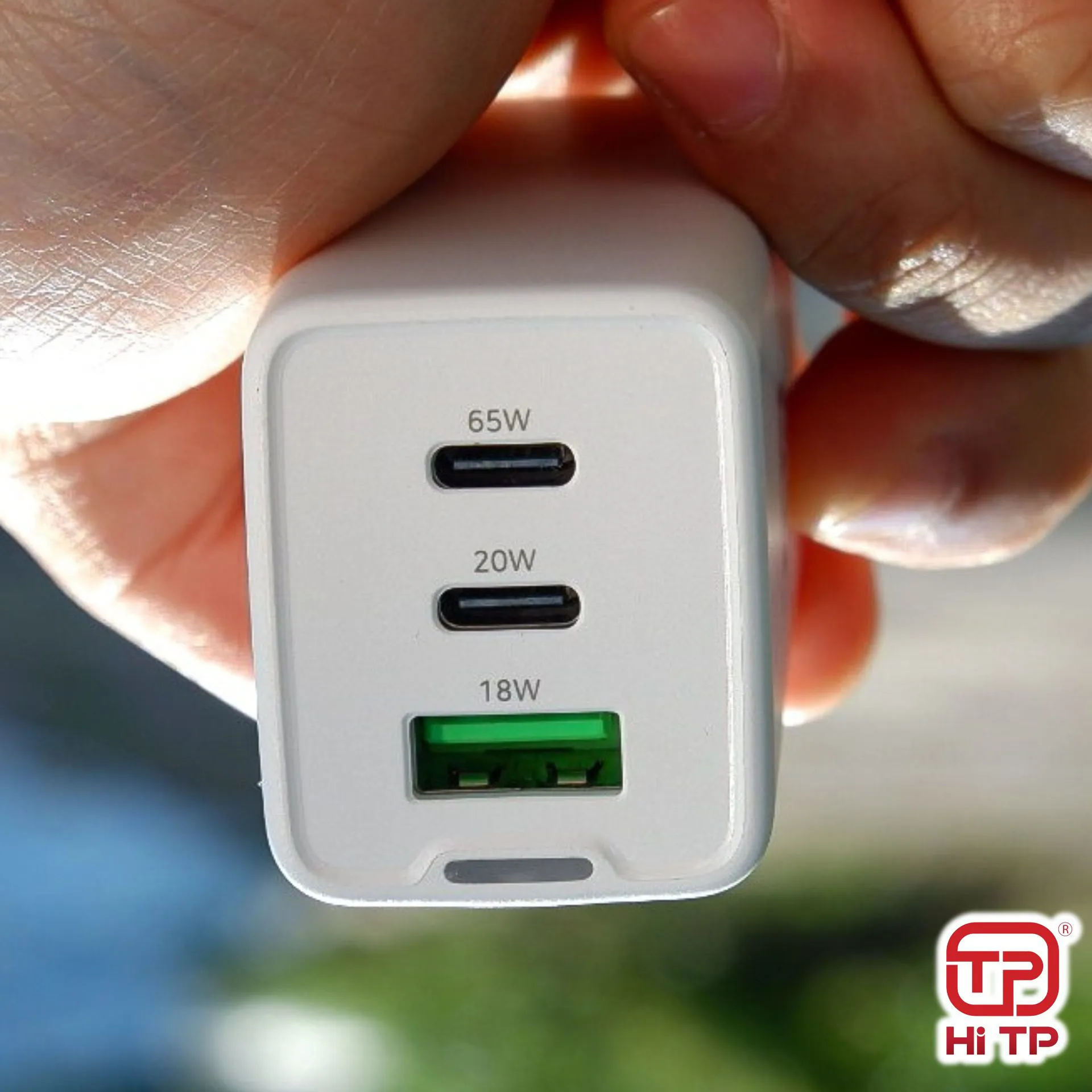 CỦ SẠC HC65. CÔNG NGHỆ GAN. 03 CỔNG SẠC NHANH TỚI 65W. THƯƠNG HIỆU HI TP