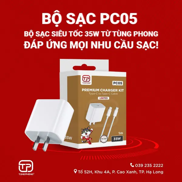 Bộ Sạc Nhanh Sa Mạc PC05 PD35W