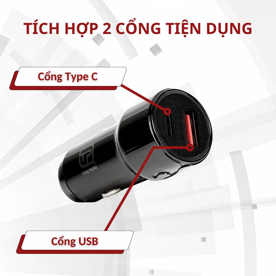 Củ sạc ô tô CG20 Plus