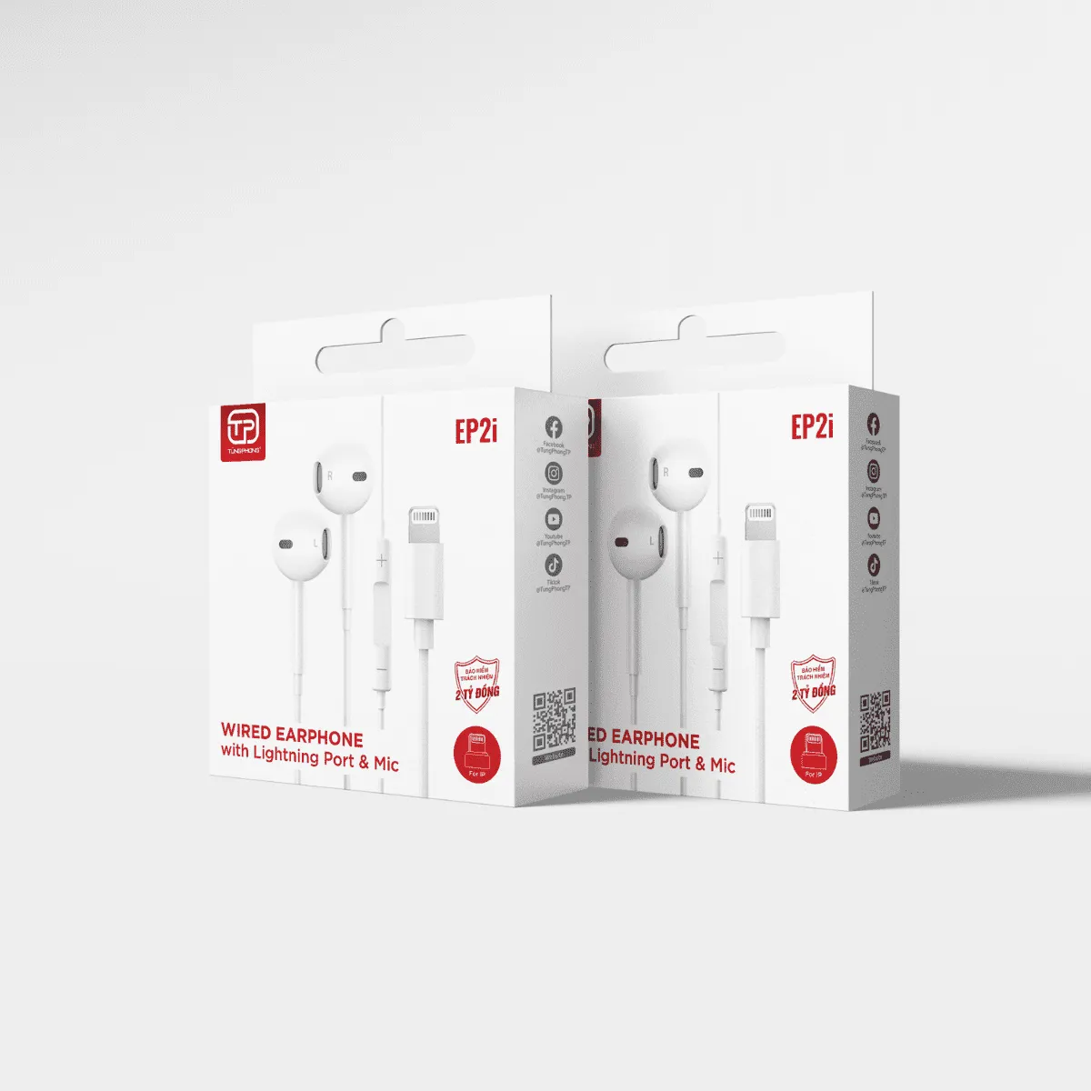 TAI NGHE EP2i. CHÂN LIGHTNING. HỖ TRỢ IPHONE