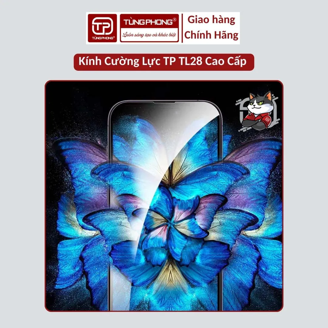 KÍNH CƯỜNG LỰC IPHONE TL28. CHỐNG XƯỚC & CHỐNG BÁM BỤI CAO CẤP